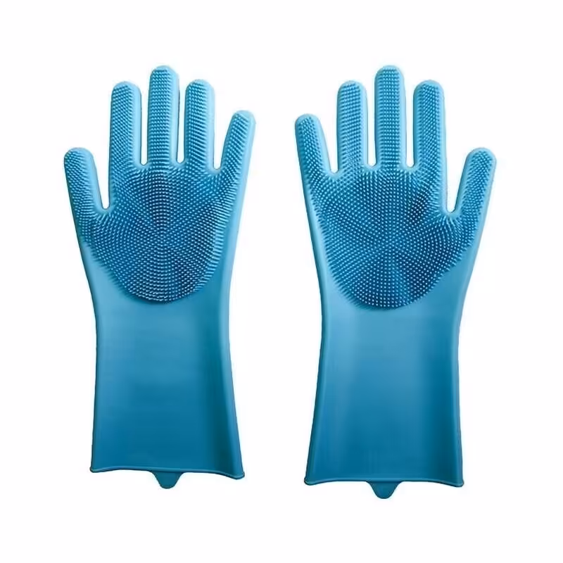 دستکش آشپزخانه اسکاچ دار خاکستری