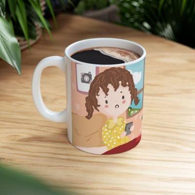 ماگ طرح دخترونه
