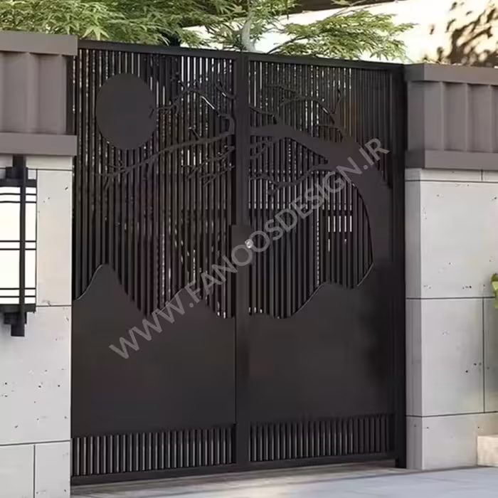 درب حیاط آهنی جدید – کد40002
