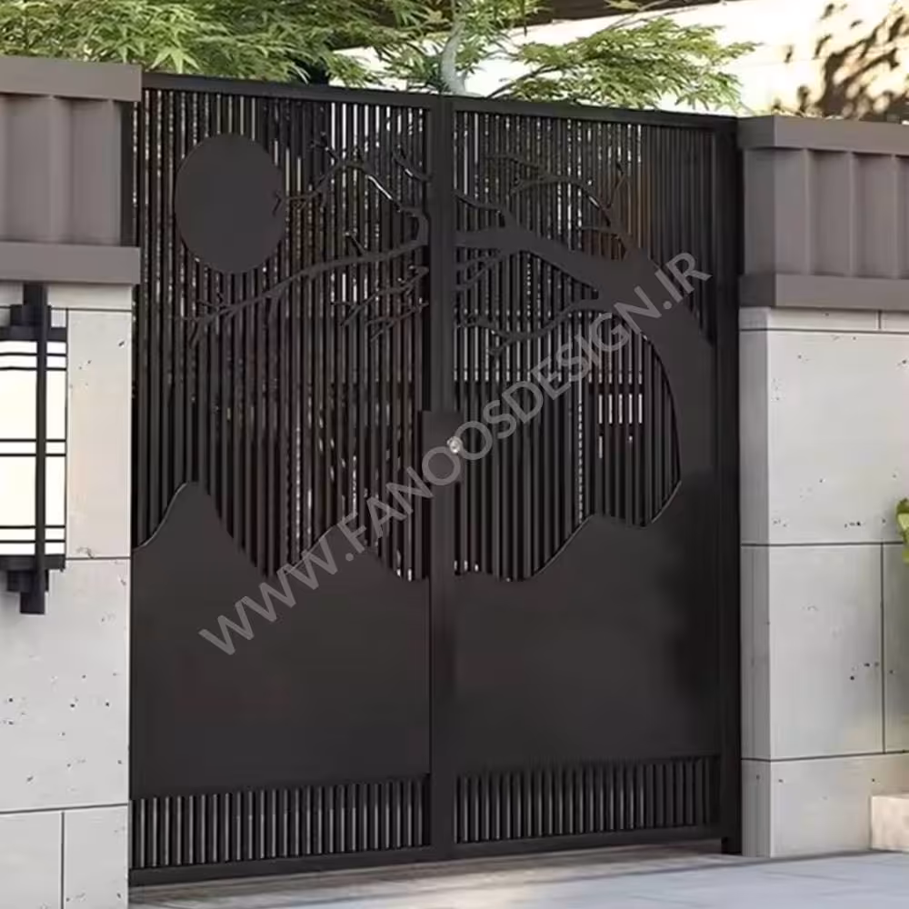 درب حیاط آهنی جدید – کد40002