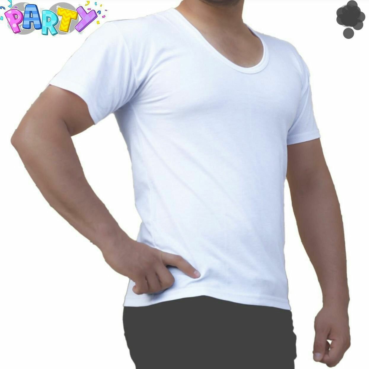 زیر پوش استین کوتاه نخی مردانه سایز xxl