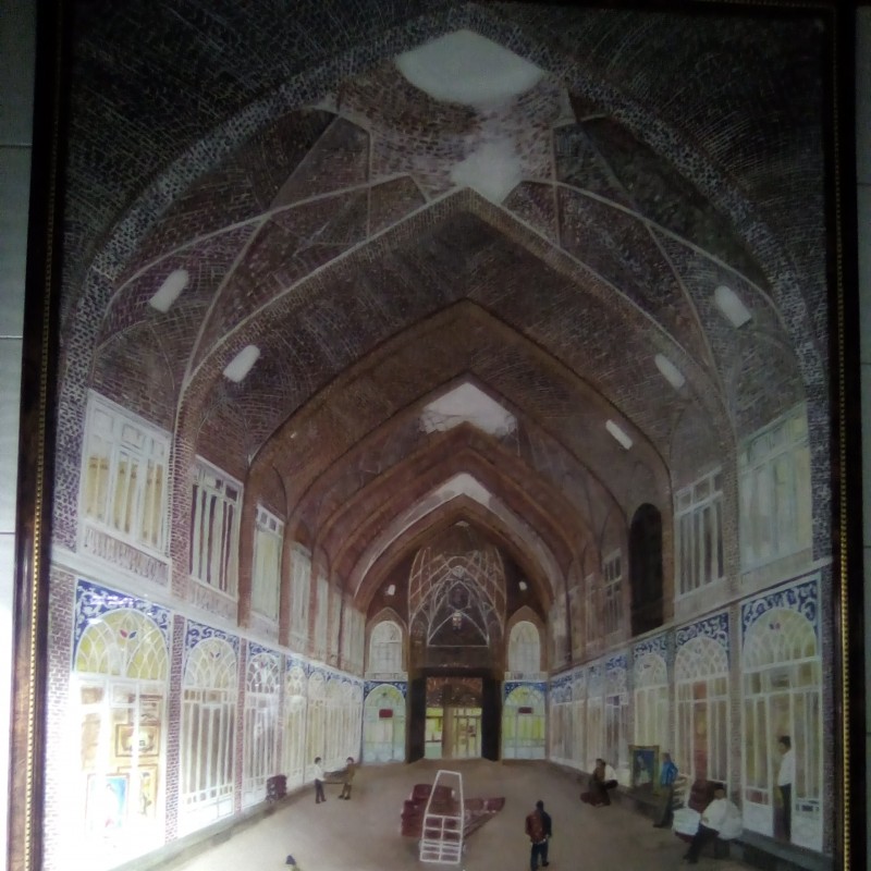 نقاشی رنگ روغن از بازار مظفریه تبریز