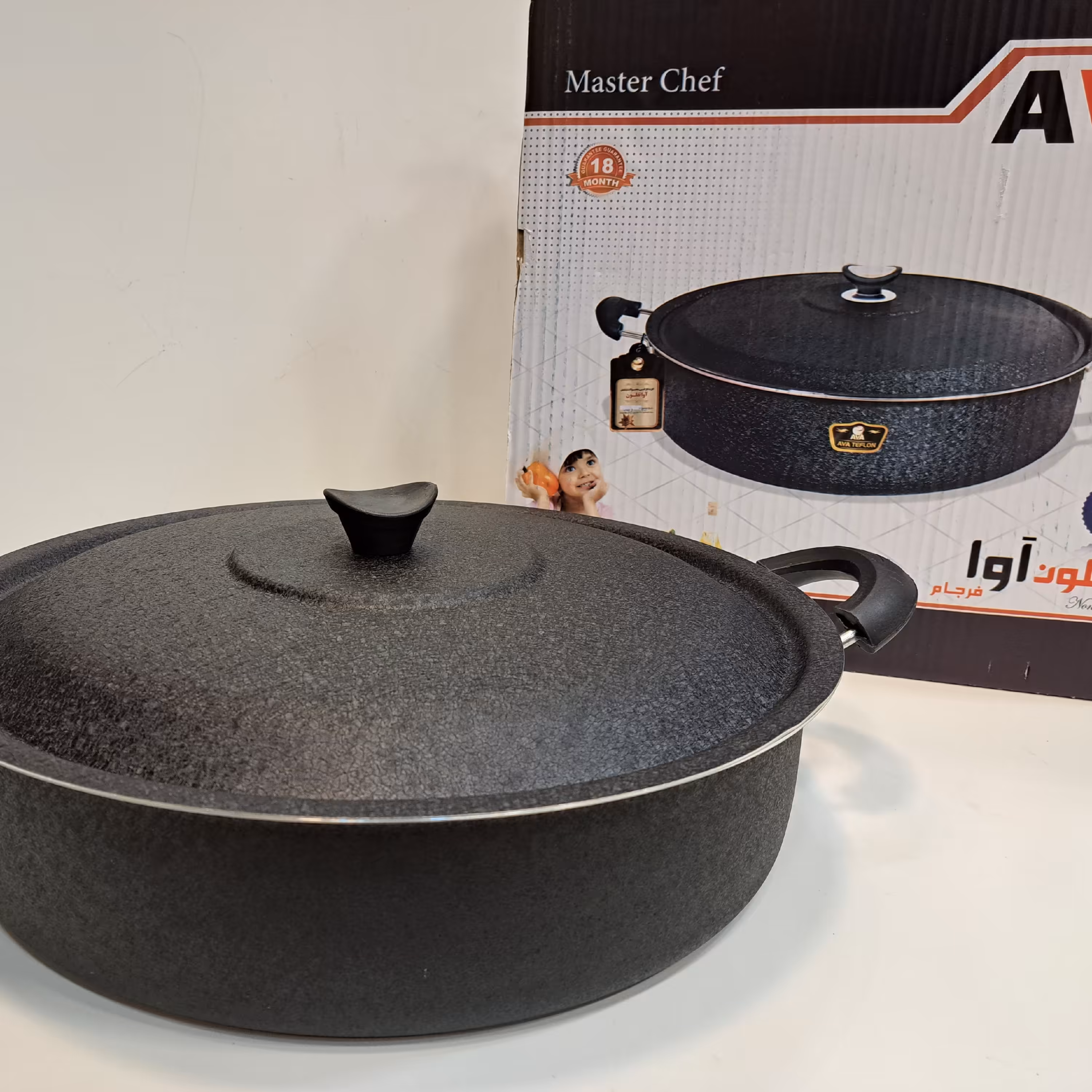 تابه گرانیت بزرگ آوا سایز  48 (32 تا 35 نفره)