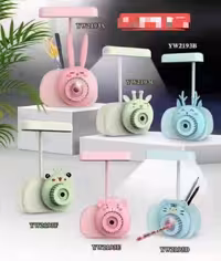 چراغ مطالعه و جاقلمی و مدادتراش فانتزی طرح حیوانات