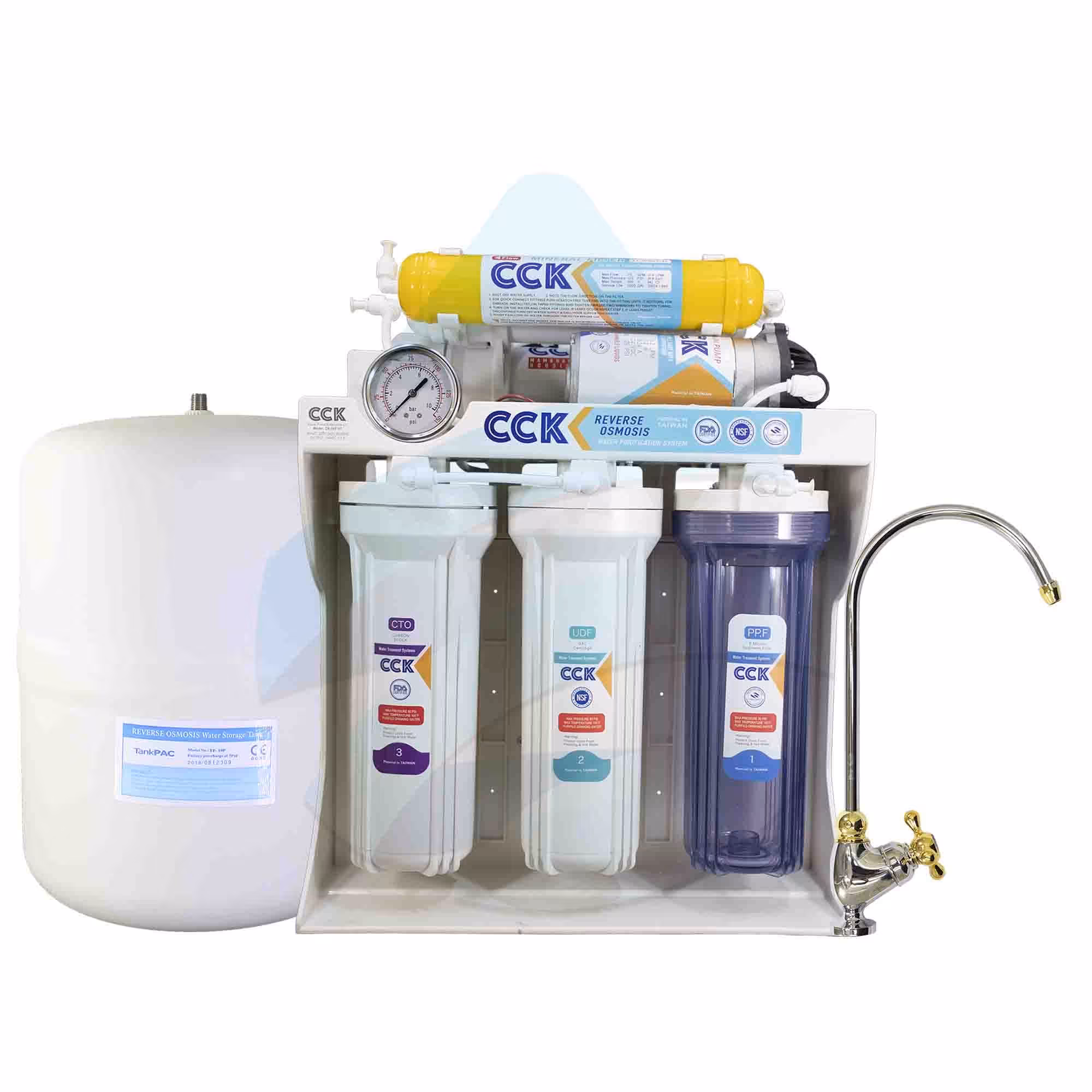 دستگاه تصفیه آب خانگی شش مرحله ای سی سی کا  دارای مخزن بزرگ ارسال رایگان سراسر ایران