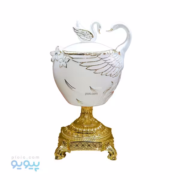 شکلات خوری سرامیکی طرح قو عمده و کارتنی