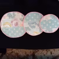 دم کنی طرح گل رز آشپزخانه موجود در سه سایز(پک سه عددی)