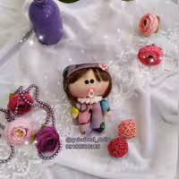 عروسک روسی آویز، نینی خوشگل، آویز، کیف، جاکلیدی