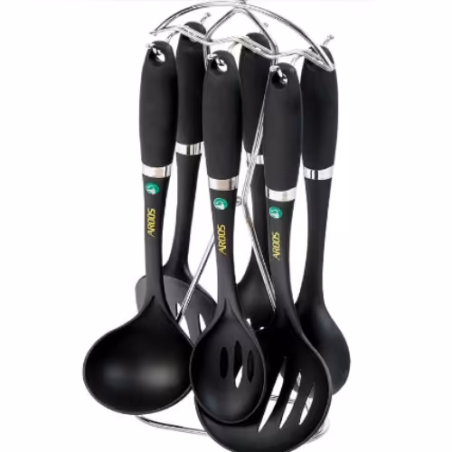 سرویس کفگیر و ملاقه 7 پارچه عروس مدل کلاسیک کد 166 