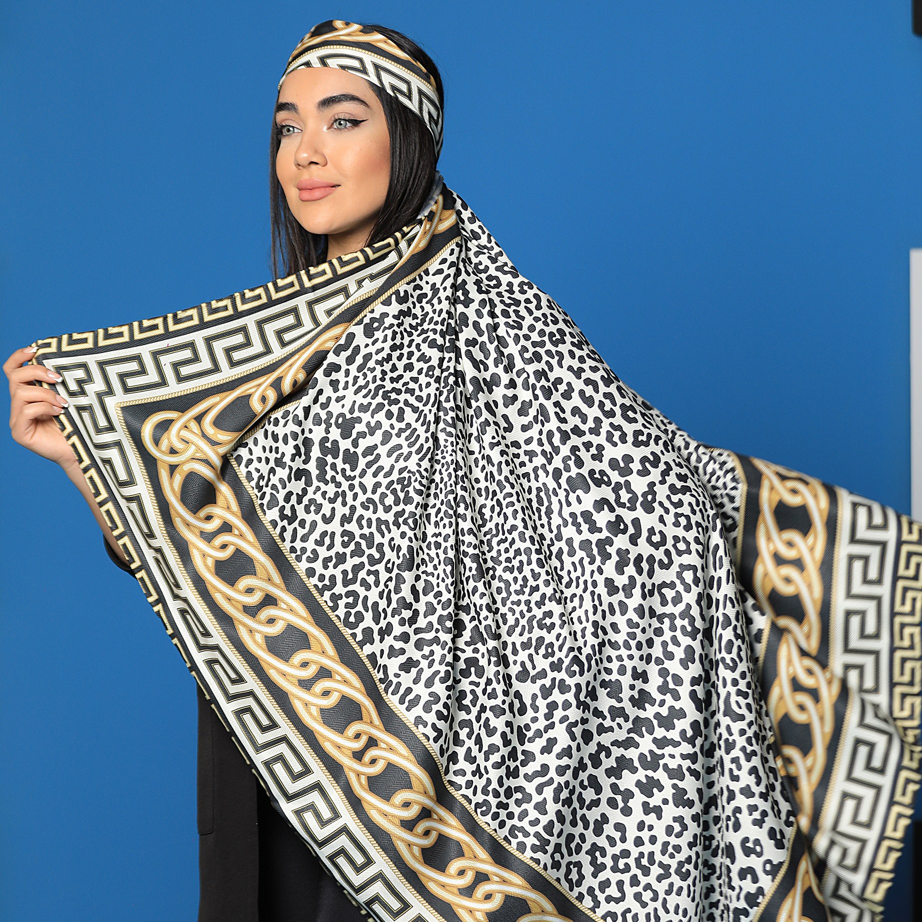 روسری طرح پلنگی کد 2031