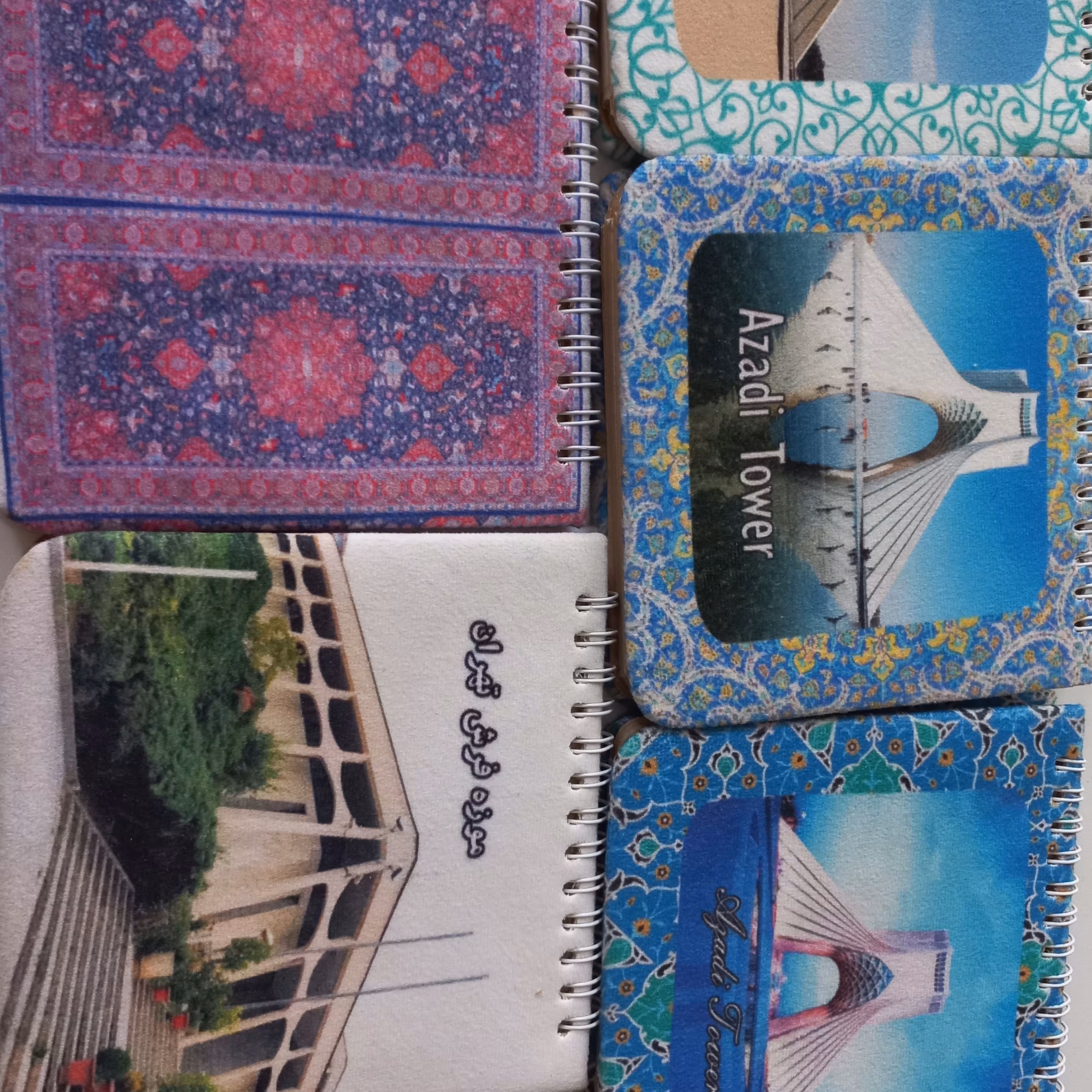 دفترچه جیر فانتزی. تنوع پنج مدل اندازه 14در14سانتی متر مناسب طراحی ونقاشی ویادداشت