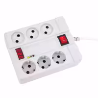 محافظ دیجیتال شش خانه پارت مدل 7381 ارت دار کابل 3 متر