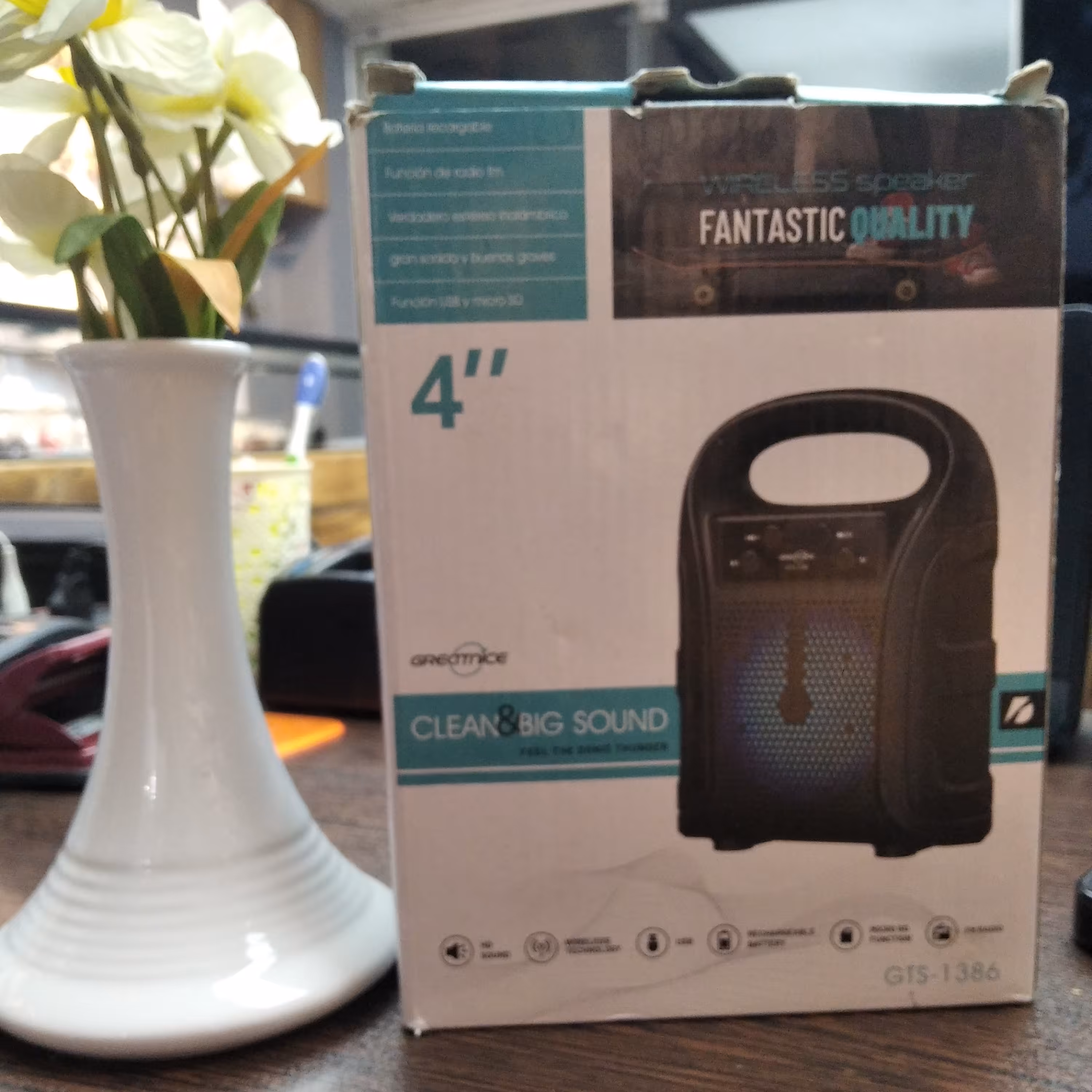 اسپیکر  4 اینچ مدل 1386.رنگ مشکی .وزن خالص 450گرم .وزن با بسته بندی 500گرم