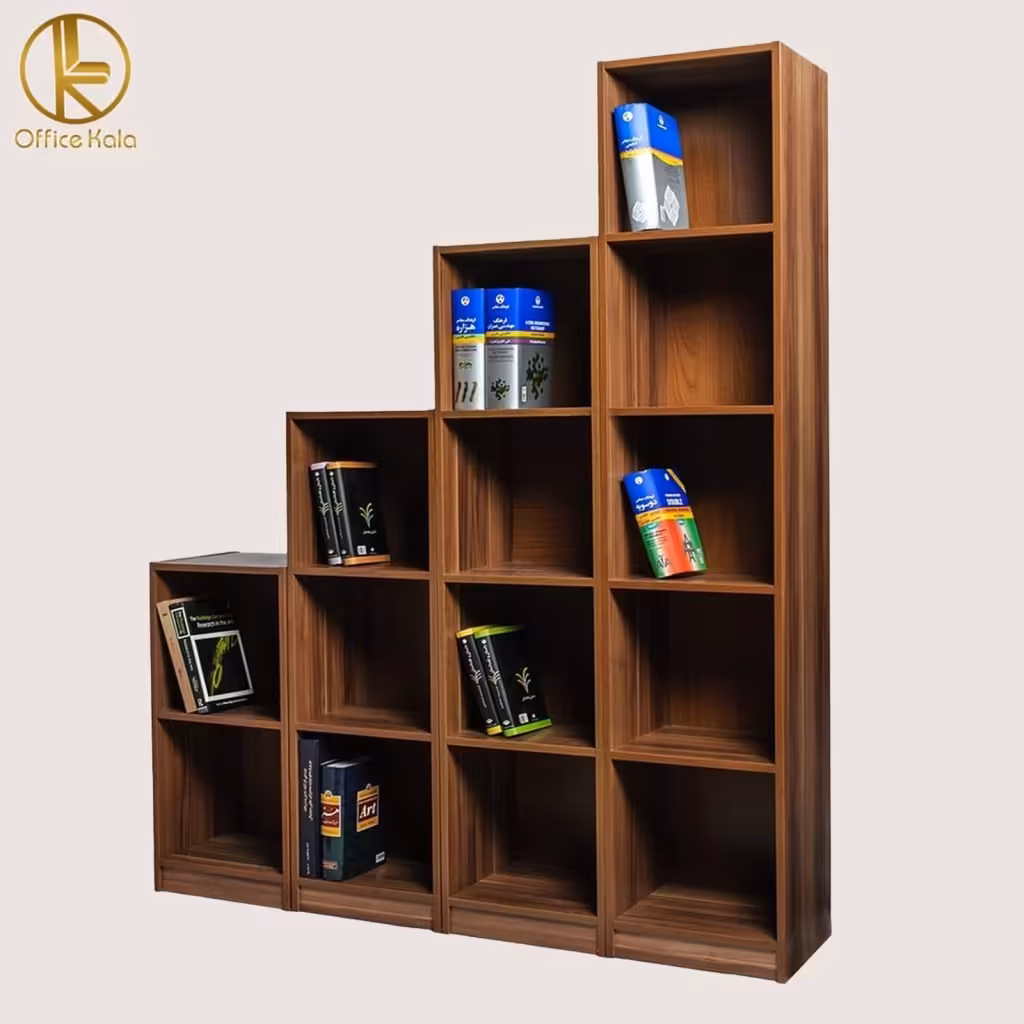 باکس و کتابخانه چوبی متحرک آفیس کالا