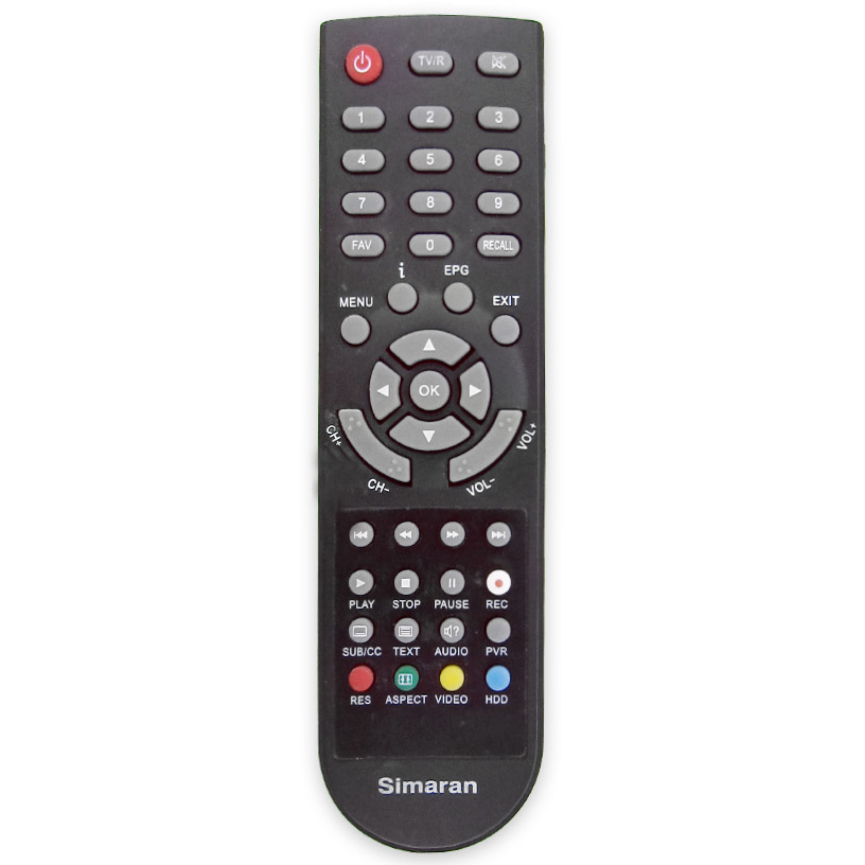 کنترل گیرنده دیجیتال سیماران SIMARAN مدل 2010A