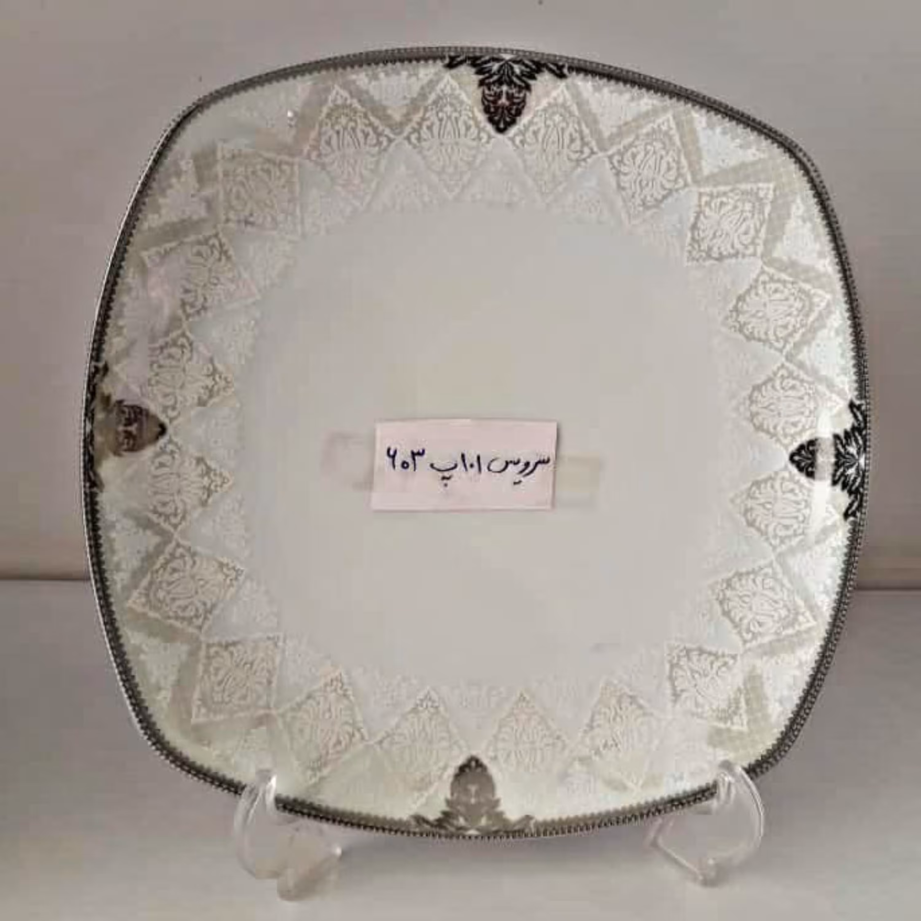 سرویس چینی 101پارچه 4گوش 603 تهیه شده از بهترین مواد اولیه سرویس چینی 12نفره