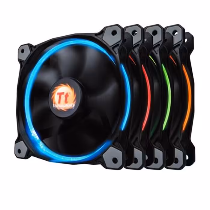 بسته 3 تایی فن کیس ترمالتیک مدل رینگ 14 ال ای دی آر جی بی 256 رنگ 140 میلی متر