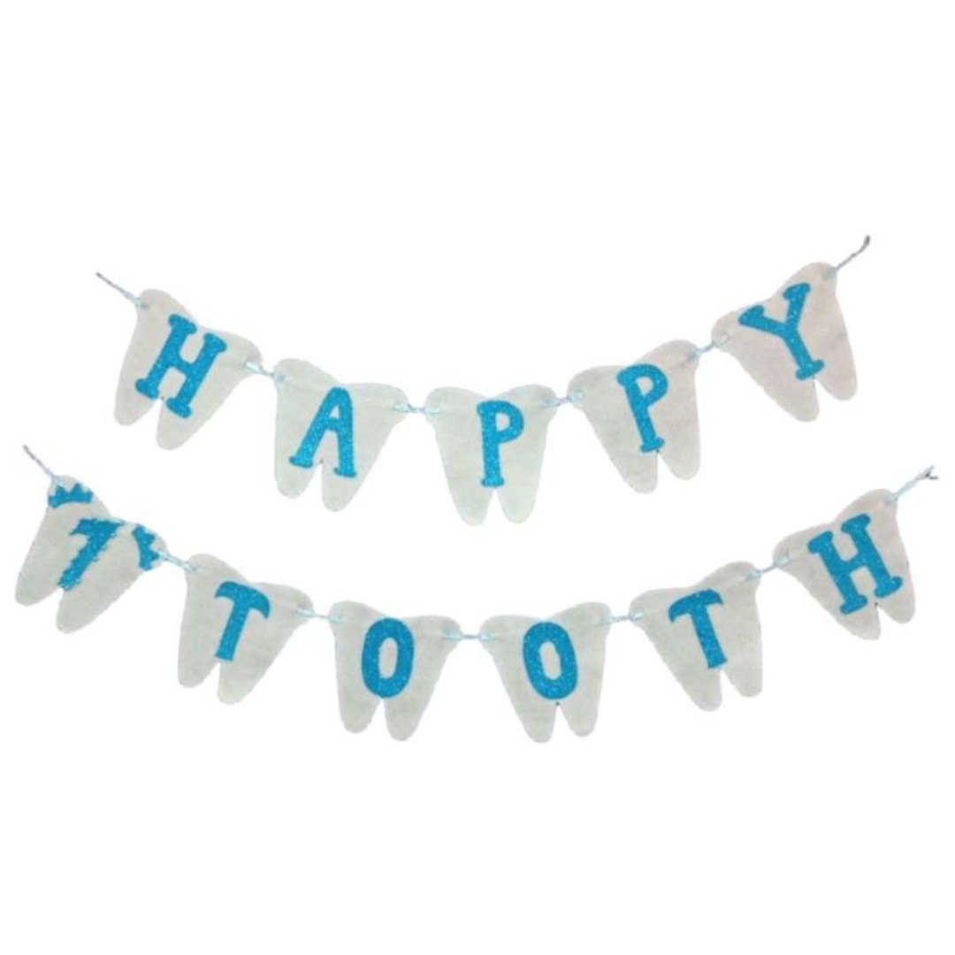 ریسه دندونی  پسرونه مناسب برای تزیین جشن دندونی دردونه تون