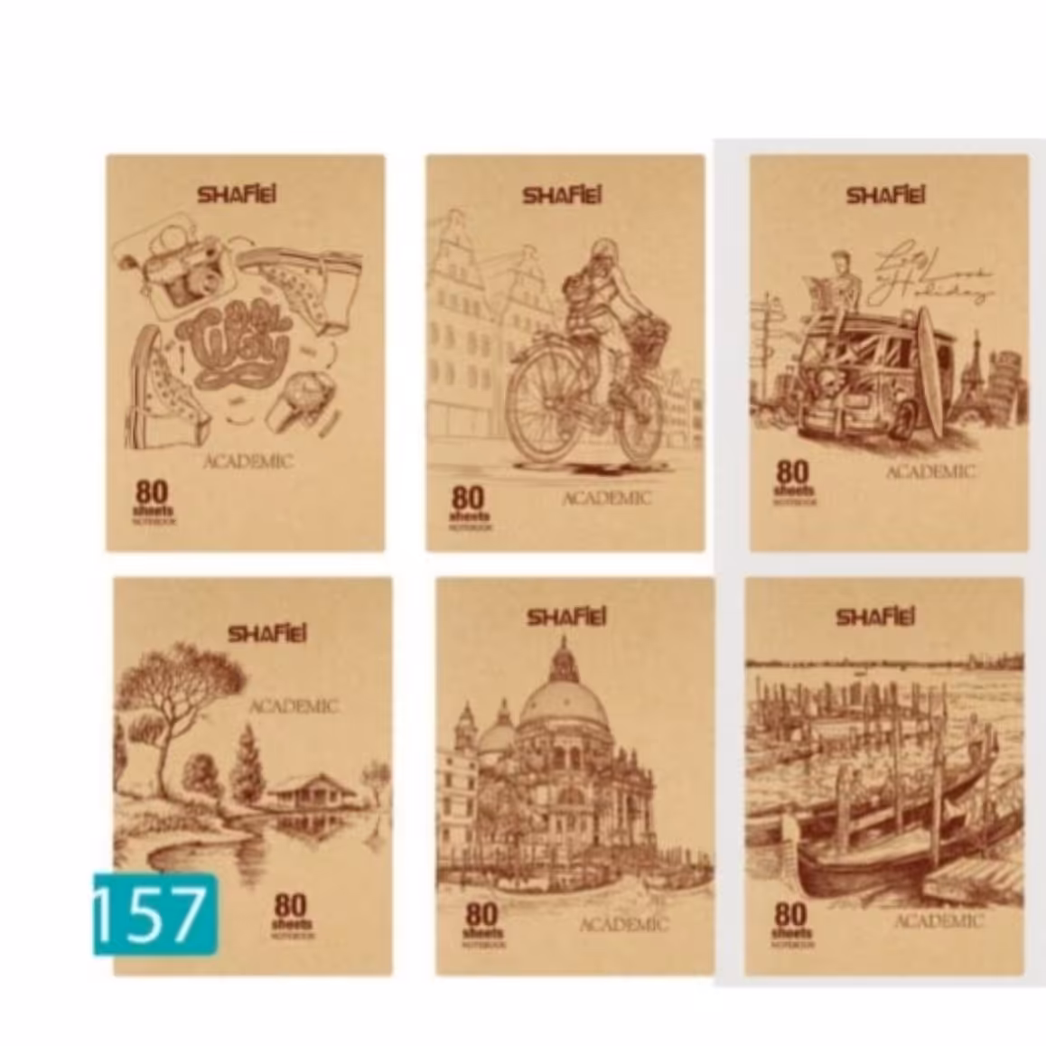 دفتر 80  برگ کلاسیک جلد گرافت شفیعی 