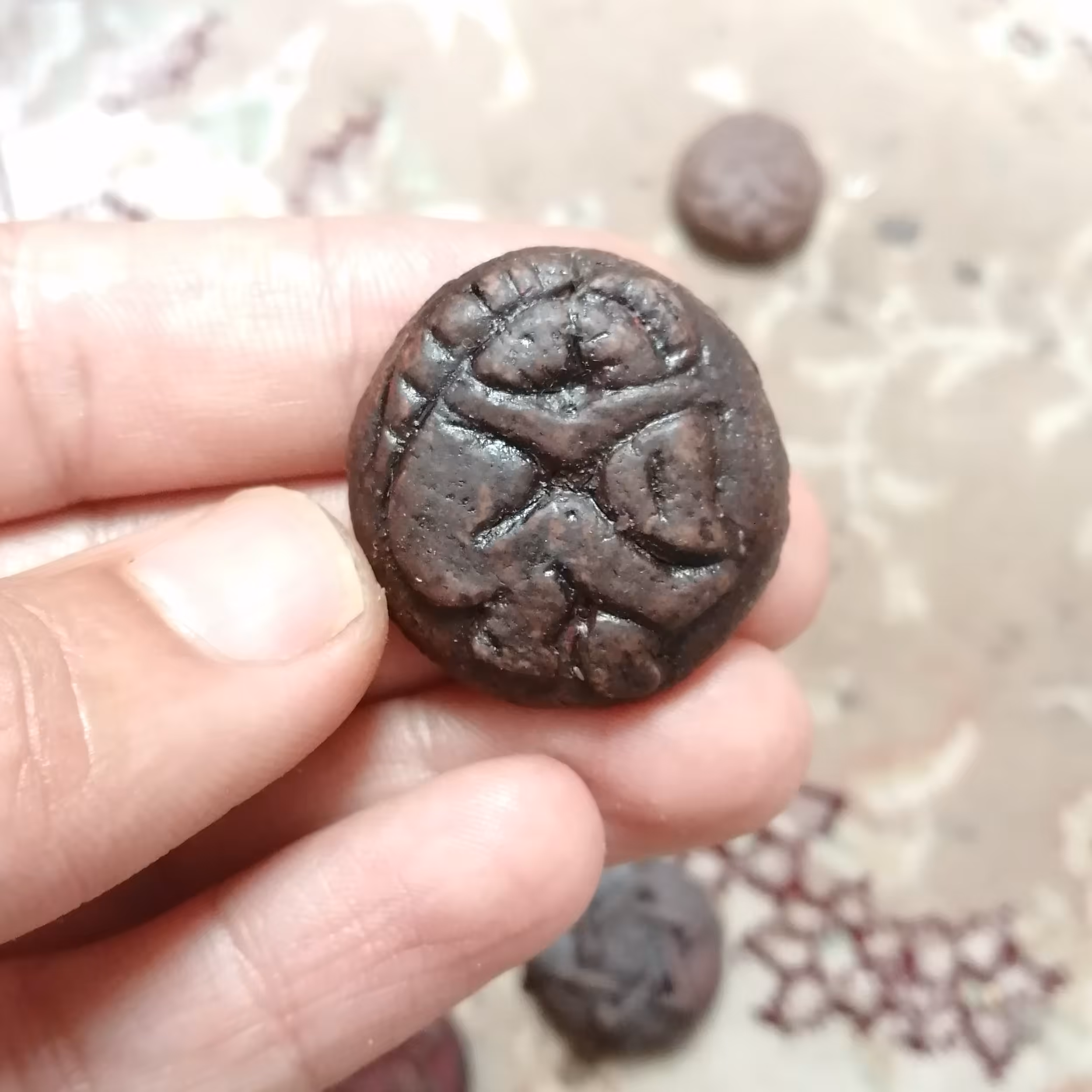 سنگ هبهاب کهنه و بسیار کمیاب معدنی طرح زوج، با مناسبترین قیمت بازار 