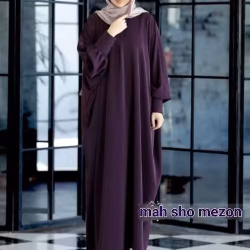 مانتو اسلامی کرپ الیزه مدل گلینِ ماه شو مزون