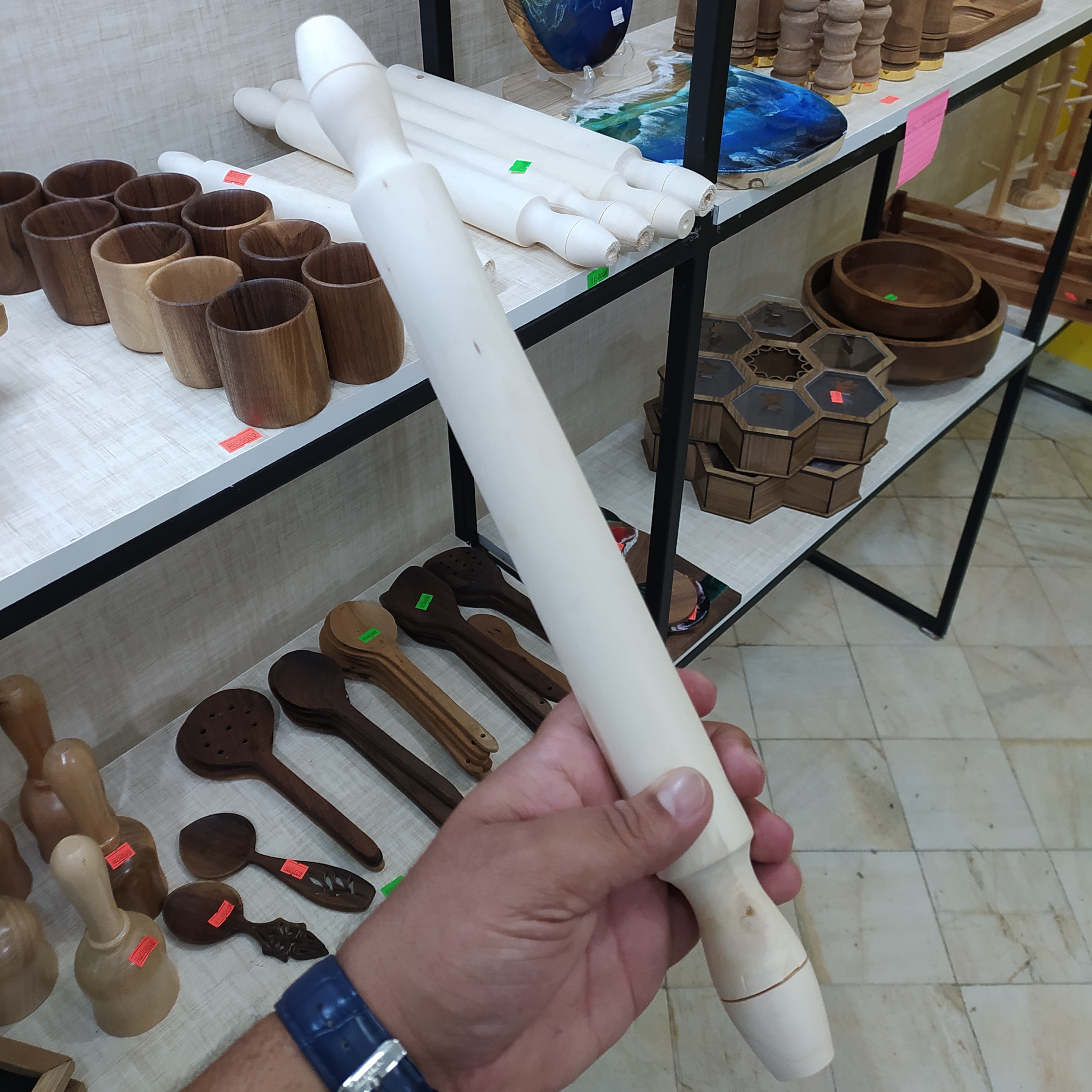 وردنه چوبی 40 سانت 