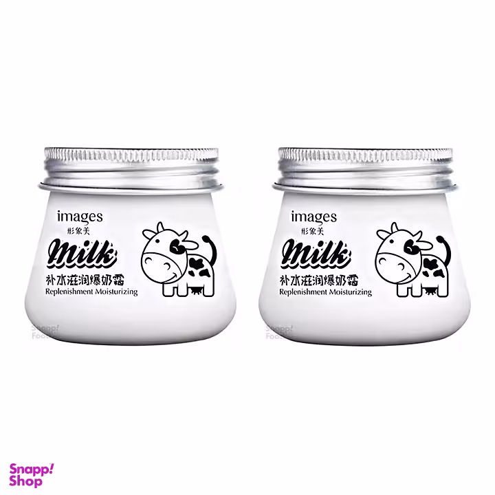 کرم مرطوب کننده ایمجز (Images) مدل شیر برفی وزن 80 گرم بسته 2 عددی