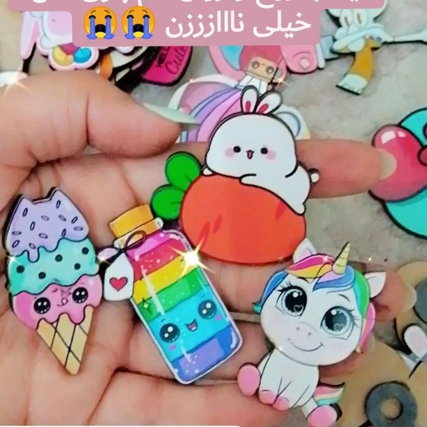 مگنت چوبی فانتزی 3ونیم سانتی بیش از 50 نوع طرح