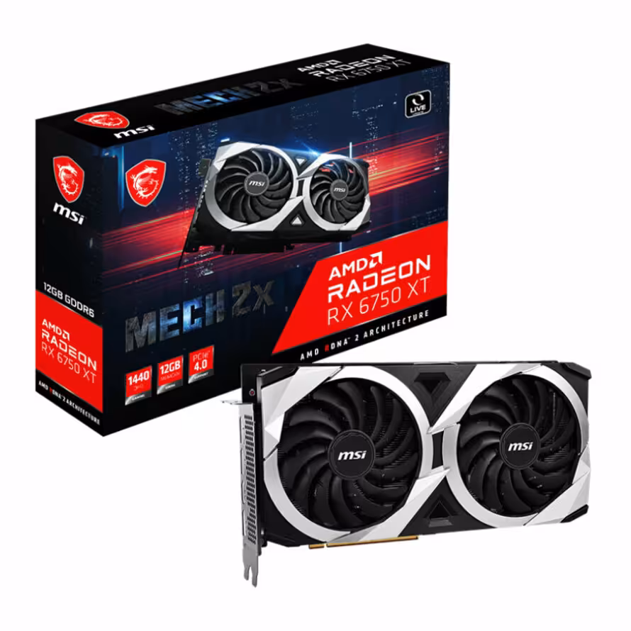 کارت گرافیک ام اس آی Radeon RX 6750 XT MECH 2X 12G