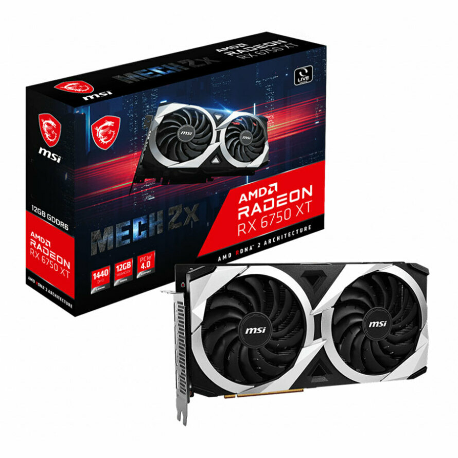 کارت گرافیک ام اس آی Radeon RX 6750 XT MECH 2X 12G