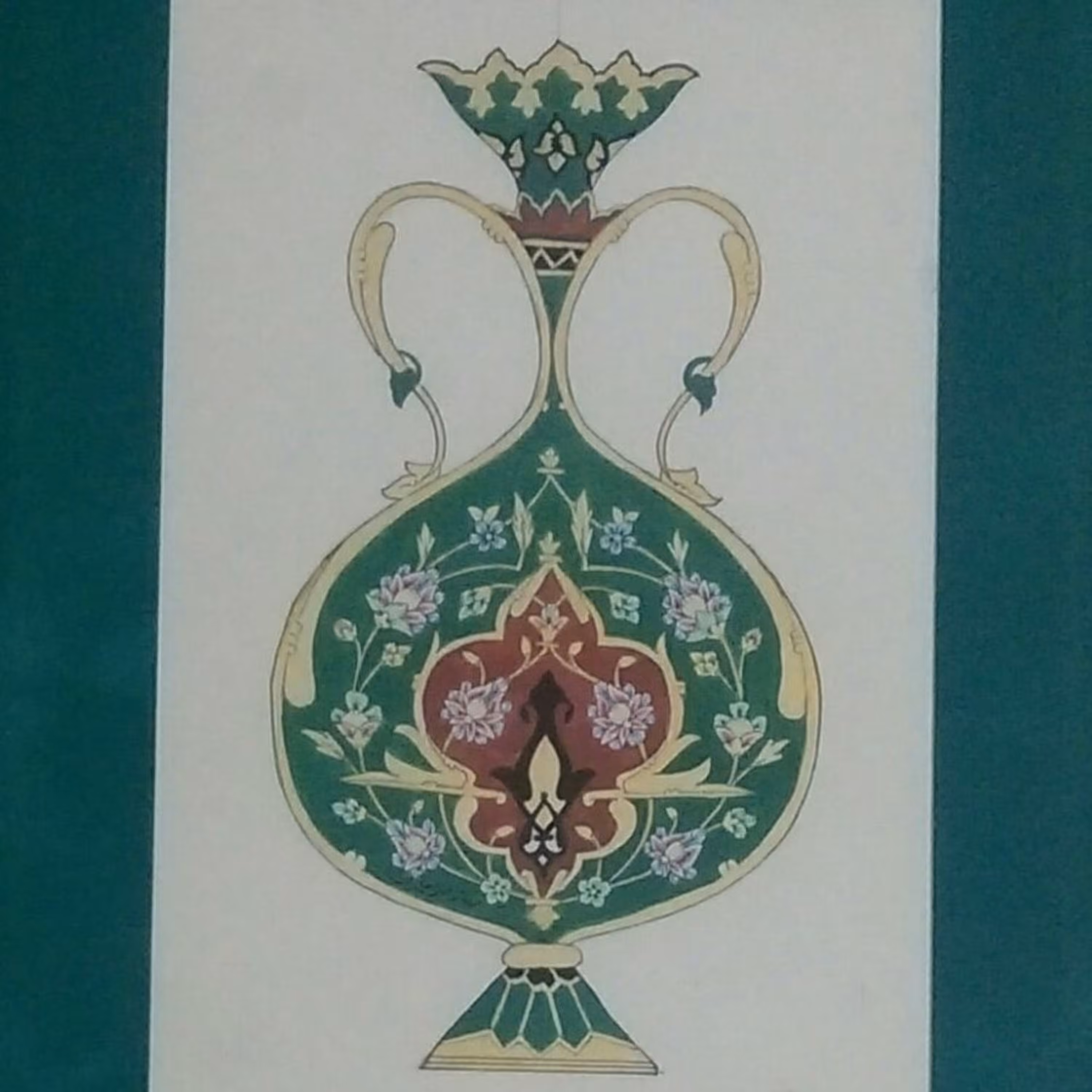 گلدان تذهیب