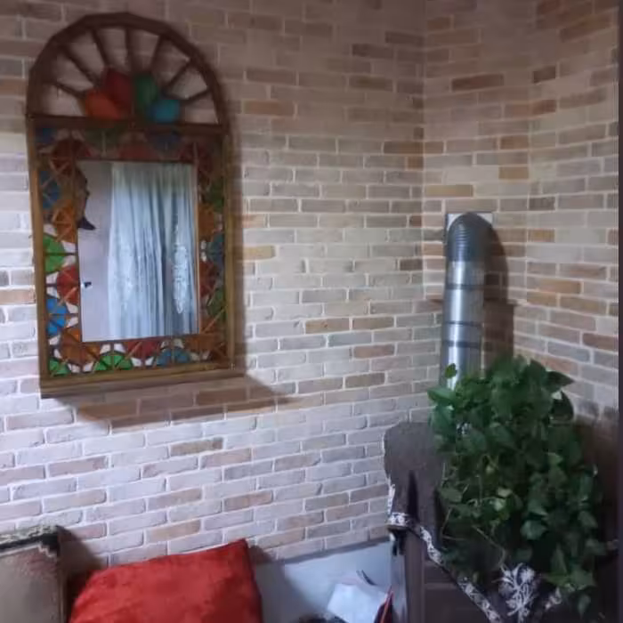 قاب آینه چوبی طاقچه دار