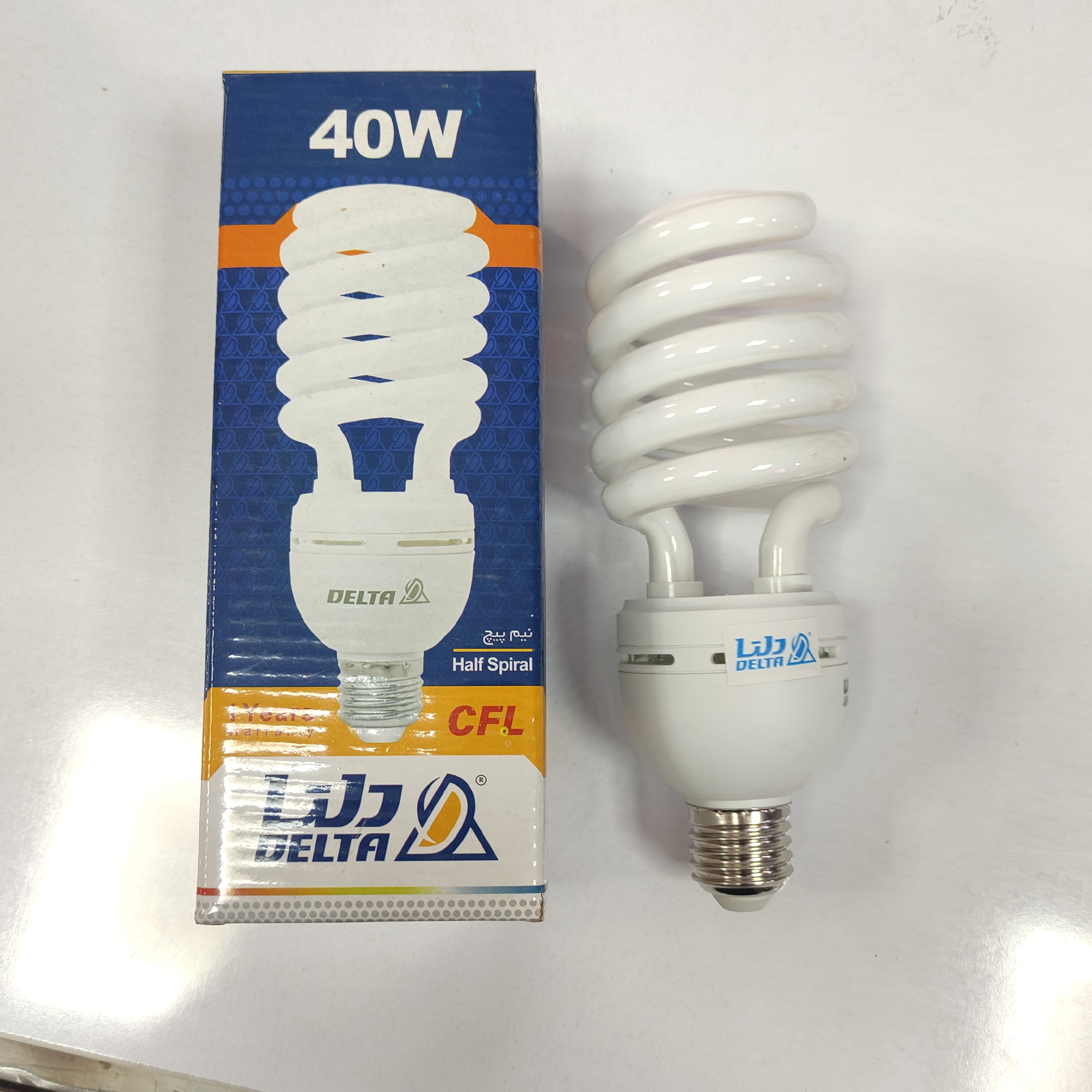 لامپ کم مصرف 40وات ضمانتی نور سفید
