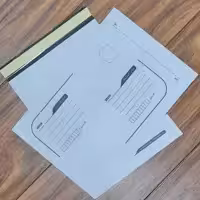 پاکت پستی لمینت مشکی سایز  A4 پک 100 عددی با مقاومت بالا و ضد رطوبت 