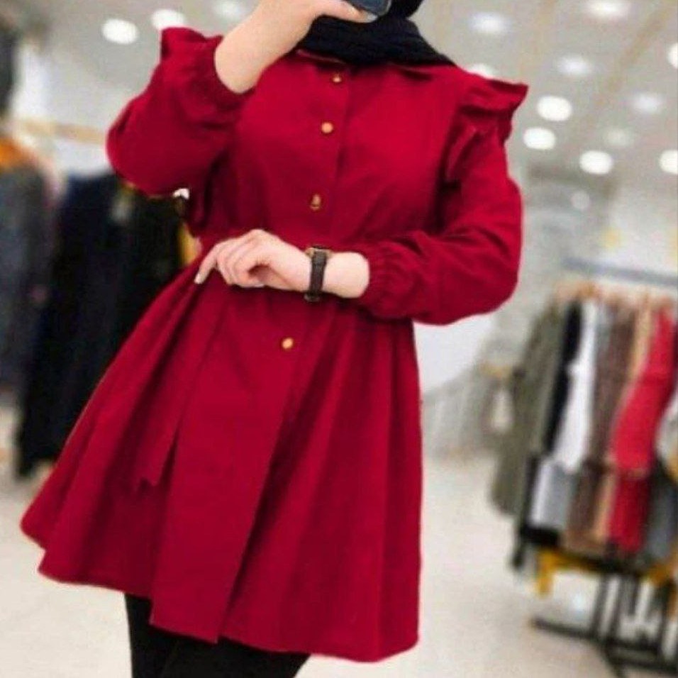 مانتو عروسکی کوتاه با ارسال رایگان مانتوعروسکی زنانه مانتو عروسکی کوتاه دخترانه مانتو داکرون سبک وخنک بهاره دخترانه