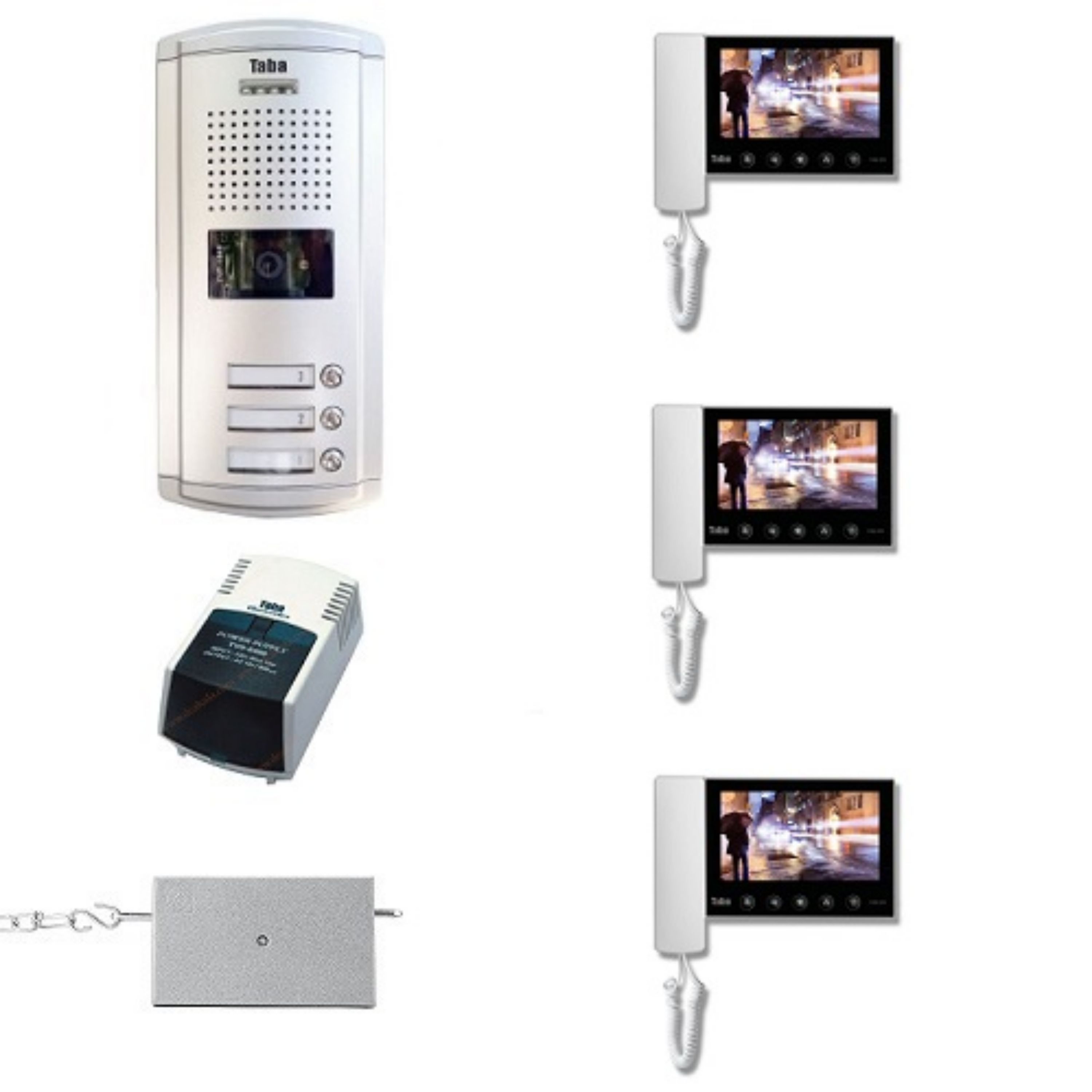 پک 3 واحدی تصویری با مانیتور 70-5 تابا الکترونیک