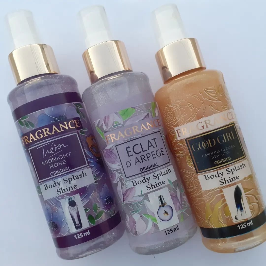 بادی اسپلش شاین دار
با رایحه های بسیار عالی
دخترا رایحه هاش دقیقا مثل ادکلن های معروفه