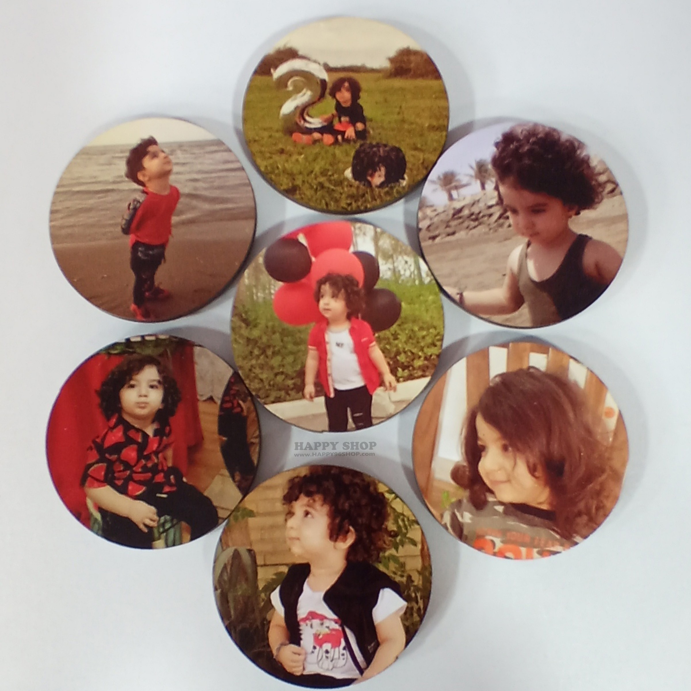 چاپ عکس و متن دلخواه روی مگنت چوبی 