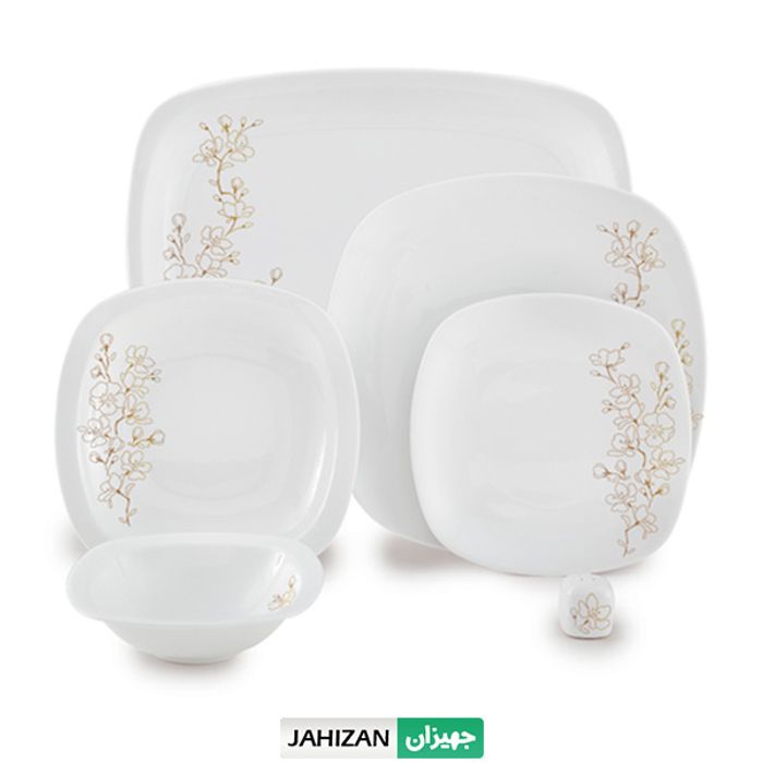 سرویس چینی زرین 27پارچه شکوفه گیلاس سری کواترو (عالی)
