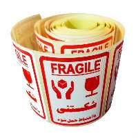 برچسب هشدار آسانکار طرح شکستنی کد F1 بسته 100 عددی سایز 9×6 سانتیمتر