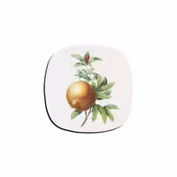 زیرلیوانی ترمه طراحان ایده مدل شاخه انار (سفید)کد cfp1750