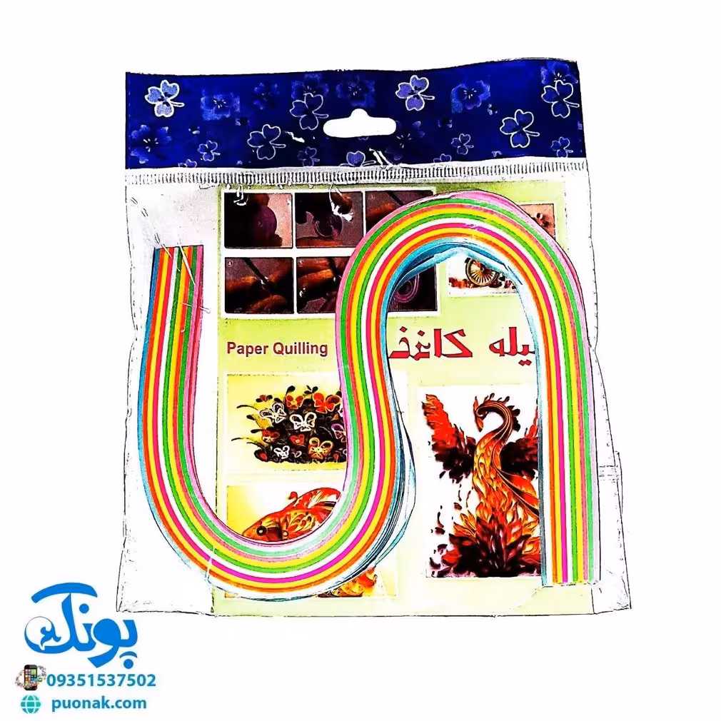 ملیله کاغذی 5 میل ده رنگ