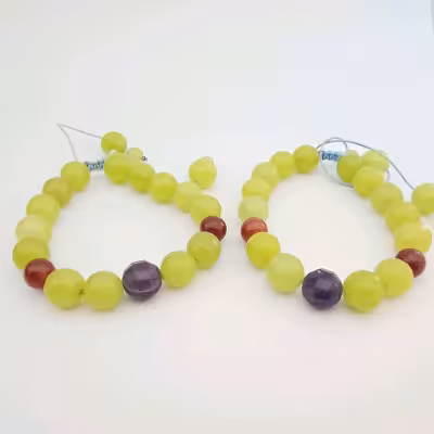 آماتیست عقیق سرخ جید زرد کد2و240