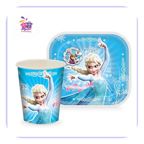 تم فروزن بشقاب و لیوان