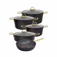 سرویس 9 پارچه فورج مشکی لاوان