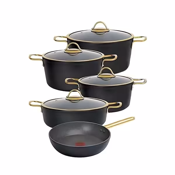 سرویس 9 پارچه فورج مشکی لاوان