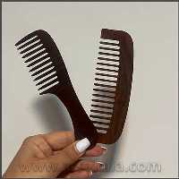 شانه چوبی دوتایی