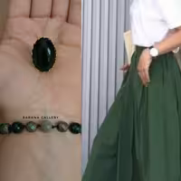 دستبند و انگشتر(ست) عقیق و حدید