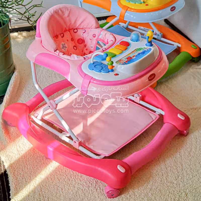 روروئک موزیکال صورتی طرح موجودات دریایی کد 11200