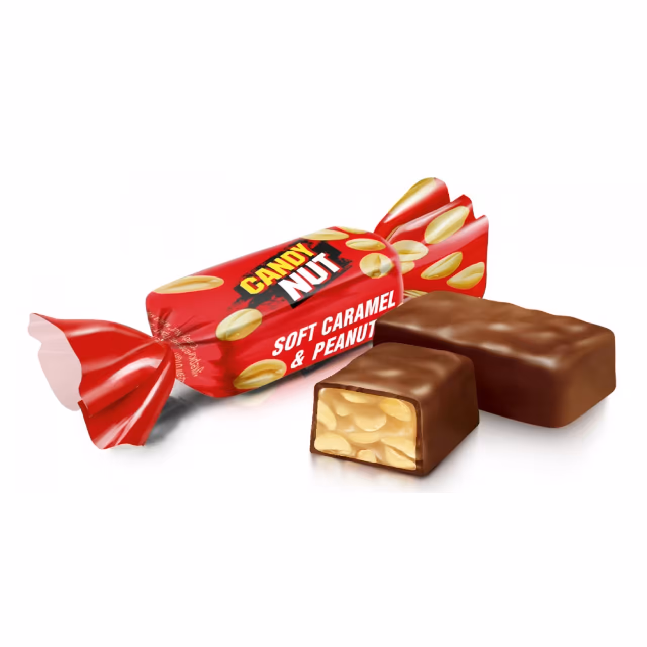 شکلات کارامل و بادام زمینی کندی نات 1 کیلوگرم